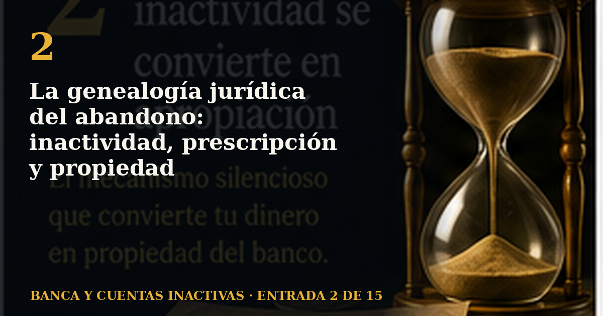 La genealogía jurídica del abandono: inactividad, prescripción y propiedad