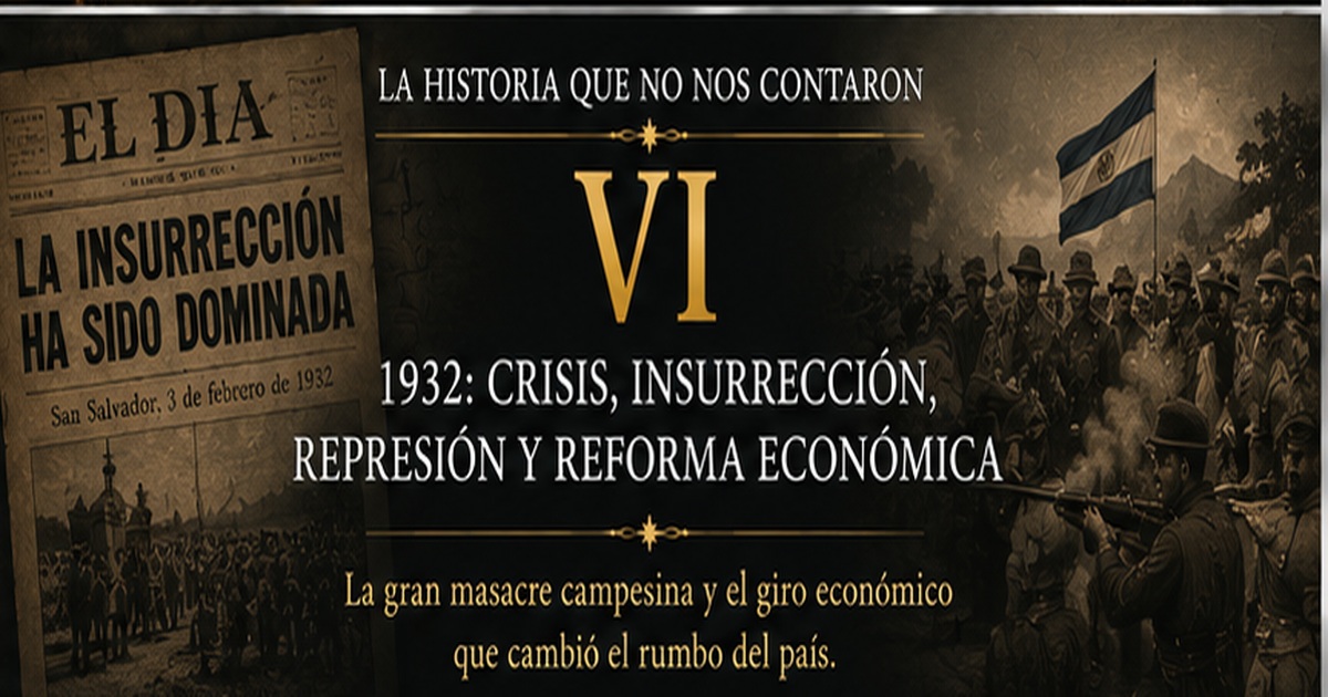 La historia que no nos contaron (VI): 1932 — crisis, insurrección, represión y reforma económica